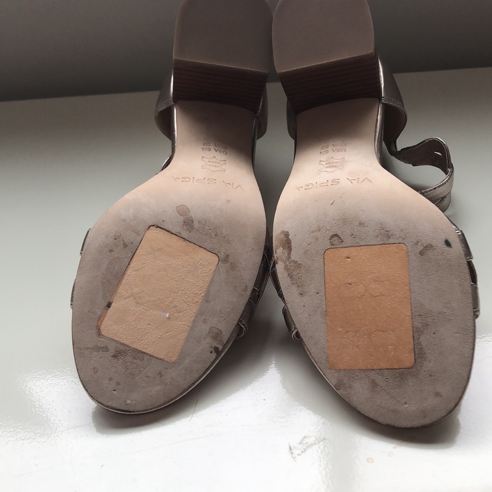 Via Spiga Rose Gold Sandals - Picture 2 of 6